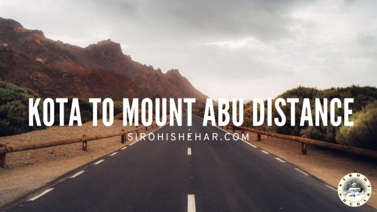 Kota to Mount Abu Distance