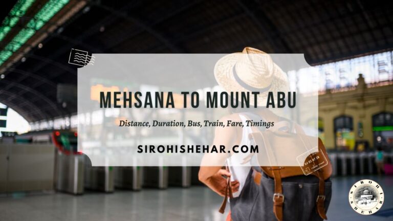 Mehsana to Mount Abu